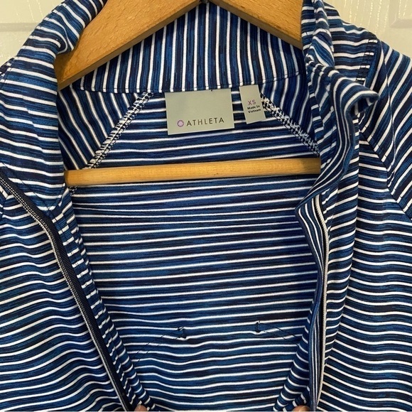 Athleta Running Half Zip Blue Lightweight Pullover Sweater Size XS - Picture 5 of 14